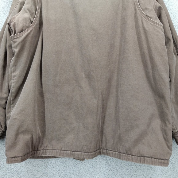 Walls Work Jacket 2XL Chore Coat Barn‎ Coat Full Zip Brown Cotton Canvas - Picture 11 of 16